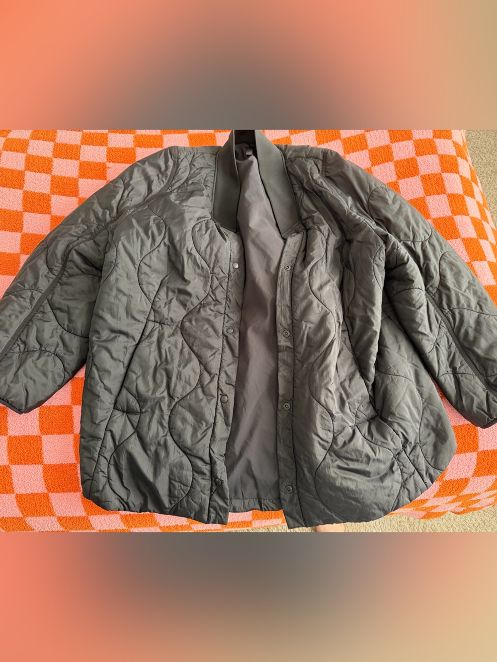 lululemon athletica Quilted Jacket in Dark Gray